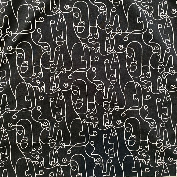 Madison Camisole Cami Tank Spaghetti Straps V Neck Abstract Faces Print Size M - Picture 4 of 9